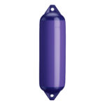Polyform F-3 purple boat fender with navy top