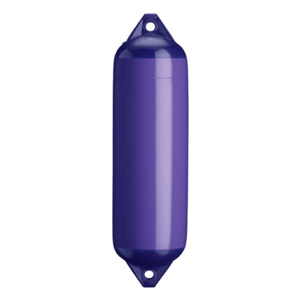 Polyform F-3 purple boat fender with navy top