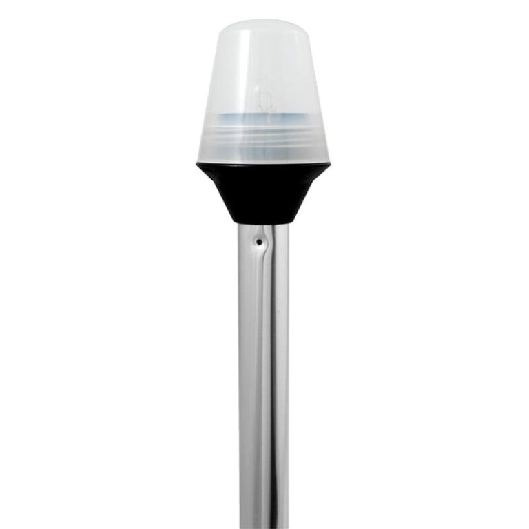 Attwood 5110-42-7 frosted globe all-round pole light close-up